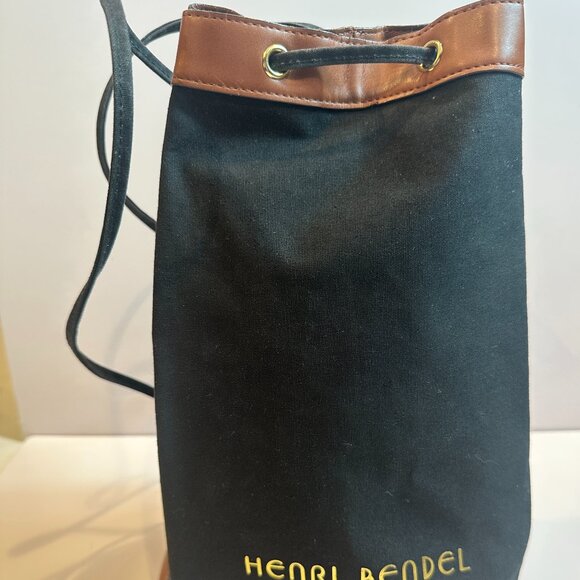 Rare Archive Henri Bendel NY Bendel Girl Canvas & Leather Bucket Backpack main image 7